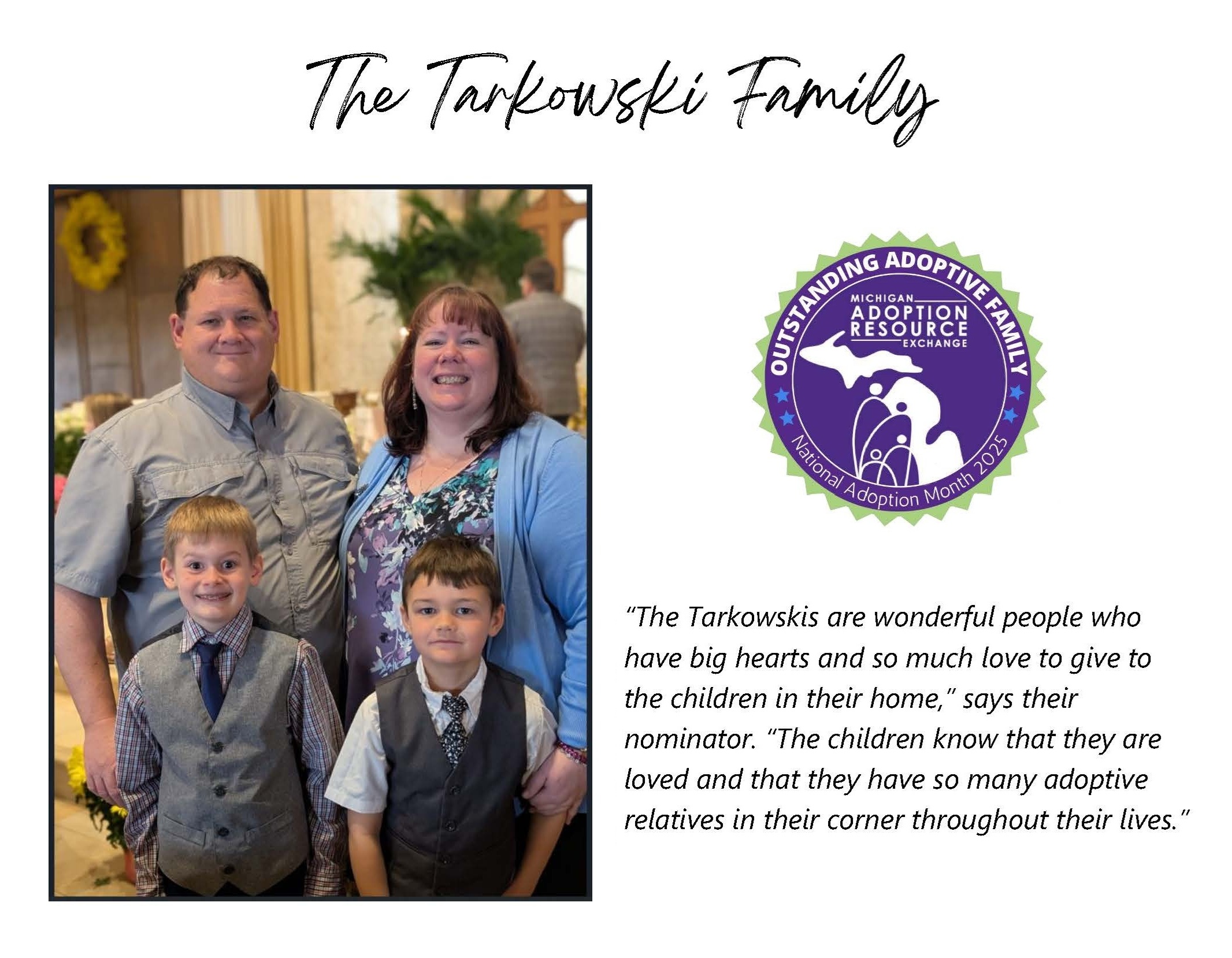 Picture of the Tarkowski family